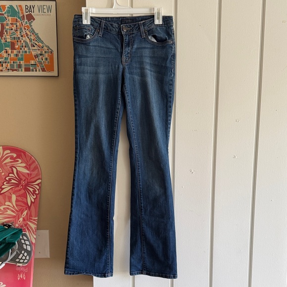 Jessica Simpson Dark Blue ‘Rockin Curvy Boot’ Jeans - Picture 1 of 3